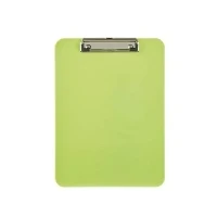 Abbildung von MAUL Klemmbrett A4 Colour My Work Schreibbrett aus Kunststoff im DIN Format Clipboard zum Aufhängen Klemmer zur Aufbewahrung von Papier für Büro, Küche und Werkstatt Lime