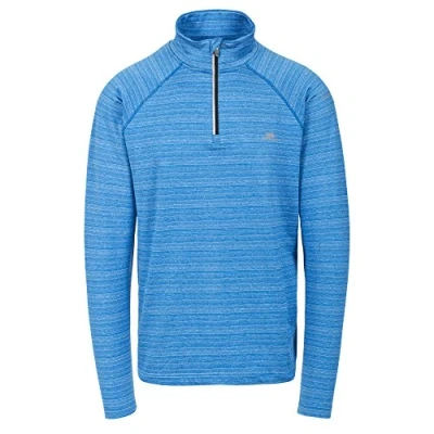 Abbildung von Trespass Birney, Bright Blue, XS, Schnelltrocknendes Antibakterielles Sportoberteil für Herren, X Small, Blau