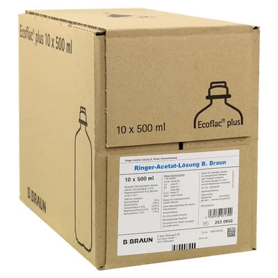 Abbildung von Ringer Acetat Inf. lsg.ecoflac plus 10X500 ml