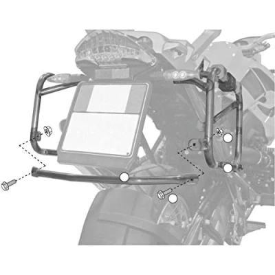 Abbildung von Givi PL684CAM Specific Pannier Holder Trekker Outback MONOKEY CAM SIDE