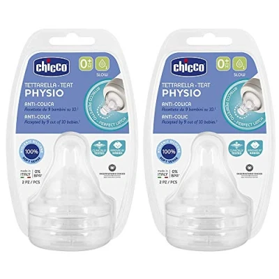 Abbildung von Chicco Perfect 5 Sauger Set 4 Stk. SOFT SENSE SILIKON Gr. 0 ab Geburt 0+ Monate + Made in Italy