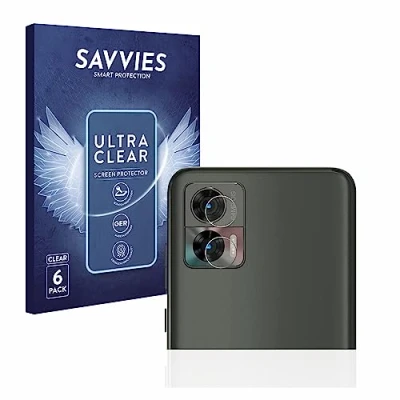 Abbildung von Savvies 6 Stück Schutzfolie für Motorola Edge 30 Neo (NUR Kameraschutz) Displayschutz Folie Ultra Transparent