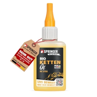 Abbildung von SPRINGER RX3700 Bio Kettenöl 50ml Made in Germany Fahrrad Korrosions &amp; Verschleißschutz Allwetter Fahrradöl schonend Ketten Fett für z.B. E Bike MTB