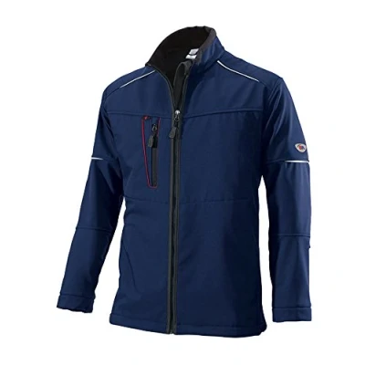 Abbildung von BP 1868 572 110 XS Herren Softshell Jacke, Stehkragen, Frontreißverschluss, 300,00 g/m² 100% Polyester, Nachtblau,