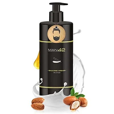 Abbildung von MAN42 Rasiercreme, Rasierschaum für die leichte Rasur, Shaving Cream Kabinenware 500ml