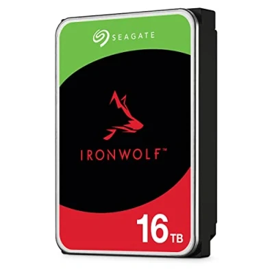 Abbildung von Seagate IronWolf, NAS interrne Festplatte 16TB HDD, 3.5 Zoll, 7200 U/Min, CMR, 256 MB Cache, SATA 6GB/S, silber, inkl. 3 Jahre Rescue Service, ST16000VN001