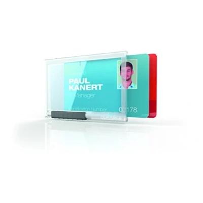 Abbildung von Durable Kartenhalter Pushbox Duo, 10 Stück, transparent, 892119