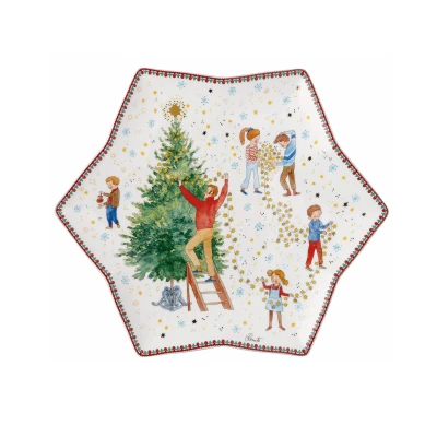 Abbildung von Hutschenreuther Sammelkollektion 2024 Weihnachtsleuchten Sternschale 34cm