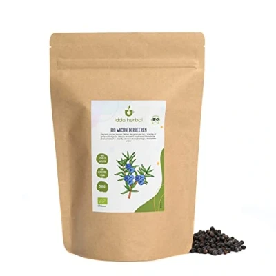 Abbildung von BIO Wacholderbeeren Ganz (500g), Ganze Wacholder Beeren aus biologischem Anbau, Ungesüßt, 100% Natürlich und rein, Vegan