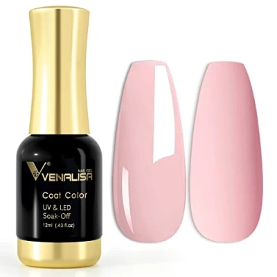 Abbildung von VENALISA UV Nagellack Gellack Rosa farben,Gel Nail Polish Soak Off Nägel Farbgel Kit Pink Gel für Nageldesign Maniküre 12ml
