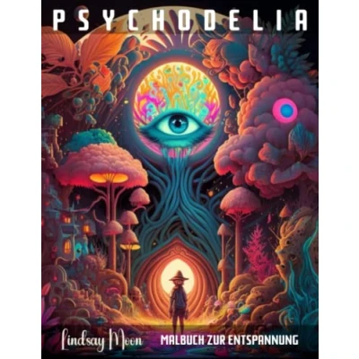 Abbildung von Psychodelia Malbuch zur Entspannung: 50 Faszinierende Psychodelische Motive von jungen Frauen für Kreativität, Entspannung und Stressabbau (Malbücher Lindsay Moon)