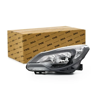 Abbildung von TYC 20 12630 15 2 Scheinwerfer links H7, W21/5W, PSY24W, H1 für Rechtsverkehr mit Elektromotor OPEL: Corsa D Schrägheck