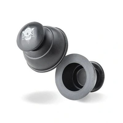 Abbildung von Sportschropfkopf set Schwarz/Grau Totenkopf