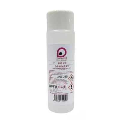 Abbildung von Purenail DISSONGLE 100% reines Aceton Nägel künstliche Profi Qualität (250 ml)