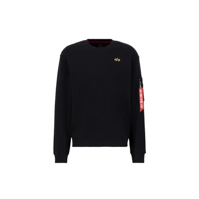 Abbildung von Alpha Industries 3D Small LOGO Sweatshirt, Herren, Größe: Small, Black