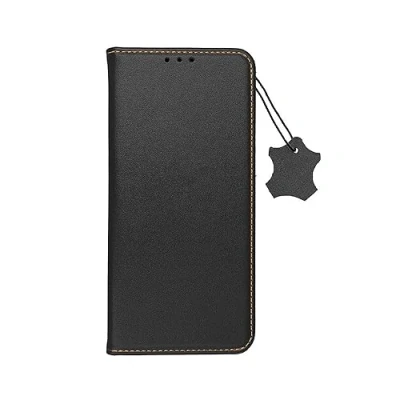 Abbildung von COFI 1453 Smart Pro Echt Leder Hülle Tasche kompatibel mit Xiaomi Redmi 13c Schwarz