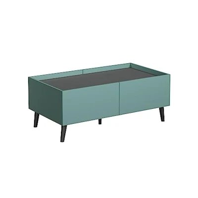 Abbildung von trendteam smart living Couchtisch Wohnzimmertisch Wohnzimmer Melton Aufbaumaß (BxHxT) 110 x 44 60 cm Farbe Dusk Blue mit Anthrazit 221011831
