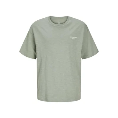 Abbildung von Jack &amp; Jones Junior RÜCKEN Tshirt print, Herren, Größe: 140, Iceberg green