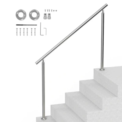Abbildung von VEVOR Geländer Edelstahl Treppengeländer Handlauf Balkongeländer 1500x87x1060mm