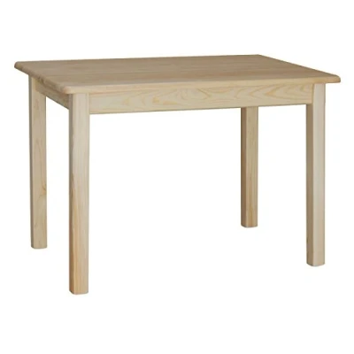 Abbildung von k koma Massiver Kiefernholztisch, lackiert langlebige Schutzschicht, 120 x 70 cm