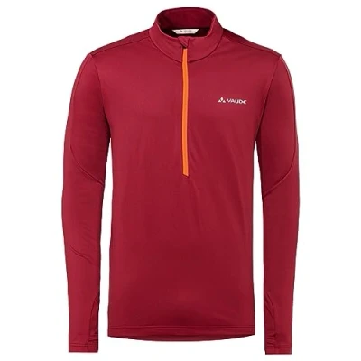 Abbildung von Vaude Livigno Halfzip Fleecepullover, Herren, Größe: Small, Dark indian red