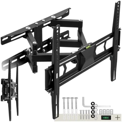 Abbildung von tectake TV Wandhalterung neigbar, schwenkbar für 32&quot; Wandhalterung, (mit Montagematerial, Hohe Qualität)