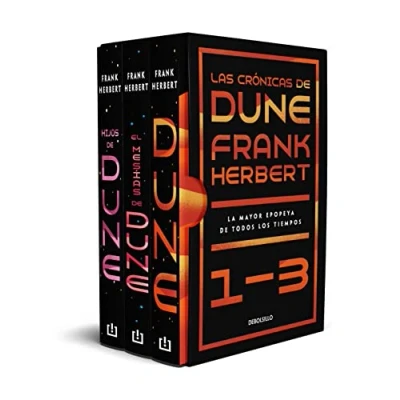 Abbildung von Estuche Las Crónicas de Dune: Dune, El Mesías Dune E Hijos / Frank Herbert&#039;s Saga 3 Book Boxed Set: Messiah, and Children ... Messiah of (Best Seller)