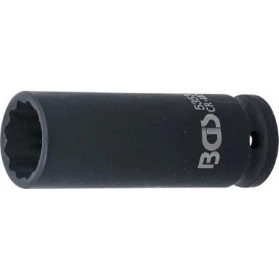Abbildung von BGS 5353 Kraft Steckschlüssel Einsatz Zwölfkant, tief Antrieb Innenvierkant 12,5 mm (1/2&quot;) SW 21