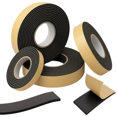 Abbildung von Lumonic 10m EPDM Dichtungsband Selbstklebend 50mm x 4mm I Dichtband für Fenster &amp; Türen Fensterdichtung, Türdichtung, Gummidichtung zum Kälteschutz