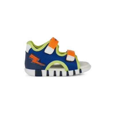 Abbildung von Geox Iupidoo Trekkingsandale für Kinder, Größe: 19, Royal orange Schuhe