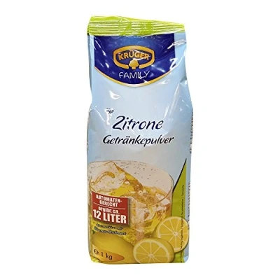 Abbildung von Krüger Zitrone Getränkepulver automatengeeignet 1kg