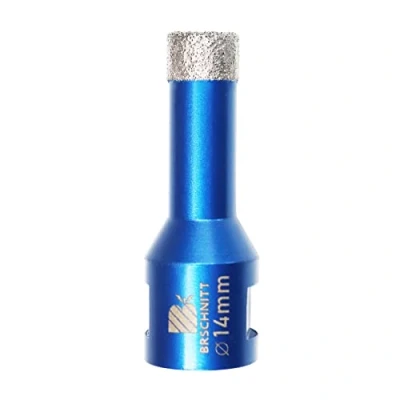 Abbildung von Diamant Fliesenbohrer 14mm M14 Diamantbohrer Lochsäge für Fliesen Porzellan Keramik Marmor Granit Bohrungen, Winkelschleifer