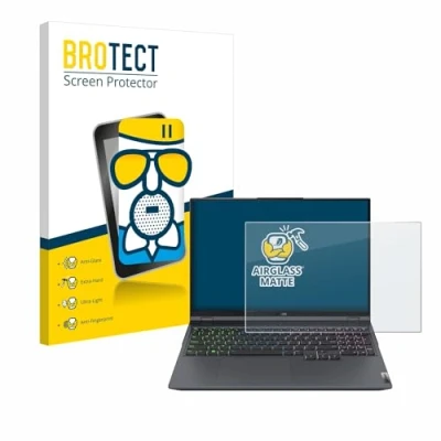 Abbildung von BROTECT Entspiegelungs Schutzglas für Lenovo Legion 5 Pro Schutz Folie Panzerfolie Glas Matt [Extrem Kratzfest 9H, Anti Reflex, Fingerprint]
