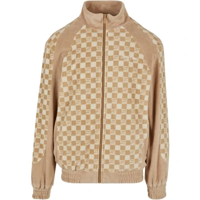 Abbildung von Sean John JM22401001 SJ Check Track Sweatjacke, Herren, Größe: Large, Dark beige/light beige