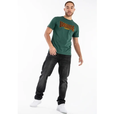 Abbildung von Lonsdale Schmale Passform Classic Tshirt print, Herren, Größe: Small, Bottle green