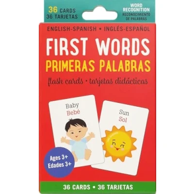 Abbildung von Bilingual Flash Cards First Words (English/Spanish)