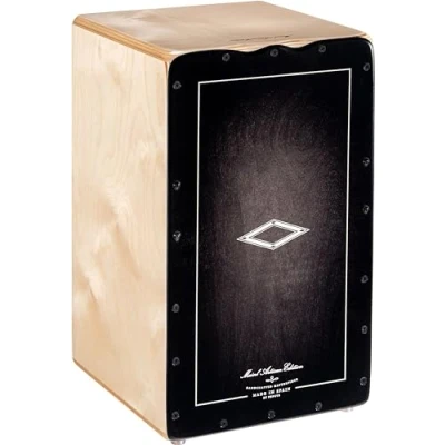 Abbildung von Meinl Percussion Artisan Cajon Instrument/Trommel für Erwachsene/Fortgeschrittene/Profis Ebony Burst Frontplatte / Korpus aus Baltischer Birke Kein Bausatz Soleá Line (AESLEYB)