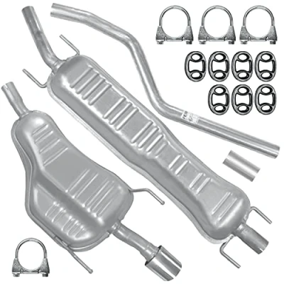 Abbildung von Auspuffanlage Schalldämpferset Auspuff für Opel Astra H 3 III Kombi Caravan 1.6 1.8