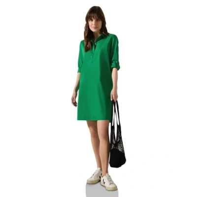 Abbildung von CECIL Damen B144391 Kleid in Unifarbe, Garden Green, XL