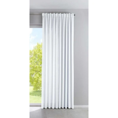 Abbildung von Vorhang Blickdicht »PALERMO« HxB 250x300 cm Weiß Gardine Extra Breit Matt Lichtdurchlässig Verdeckte Schlaufen Raffhalter Gardinenband, 100002651