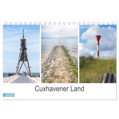 Abbildung von Cuxhavener Land (Tischkalender 2025 DIN A5 quer), CALVENDO Monatskalender