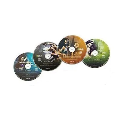 Abbildung von Luna24 simply great ideas... Trainingshilfe Zumba Fitness Exhilarate, 4 DVD&#039;s Video Workout