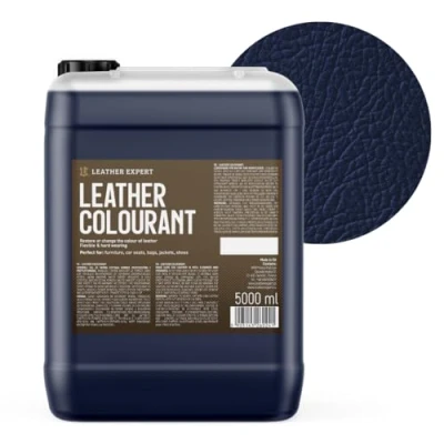 Abbildung von Sehr Deckend Wasser Lederfarbe Dunkelblau 5L Leather Paint für Natur und ÖkoLeder Dye Ohne Alkohol alle Lederaccessoires Reißt oder Blättert Nicht ab