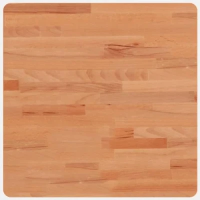 Abbildung von vidaXL Tischplatte, Quadratisch Holzplatte mit 4 abgerundeten Ecken, Holztischplatte Ersatzplatte für Couchtisch, Massivholztischplatte Platte, 50x50x1,5 cm Massivholz Buche