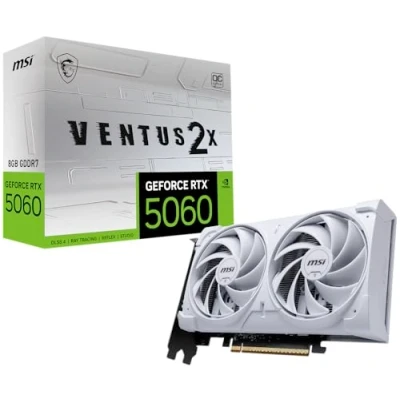 Abbildung von MSI GeForce RTX 5060 8G VENTUS 2X OC WHITE 8GB GDDR7, HDMI, 3x DP