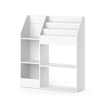 Abbildung von Vicco Bücherregal Luigi, Weiß, 100.4 x 114.2 cm ohne Faltboxen