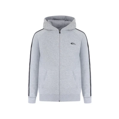 Abbildung von Smilodox Hoodie Sweatjacke, Herren, Größe: Small, Grau melange