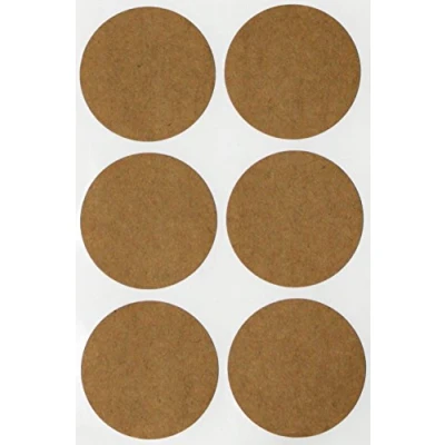 Abbildung von Sticker Kraftpapier 50 mm runde Aufkleber 5 cm 72 Stück von Royal Green