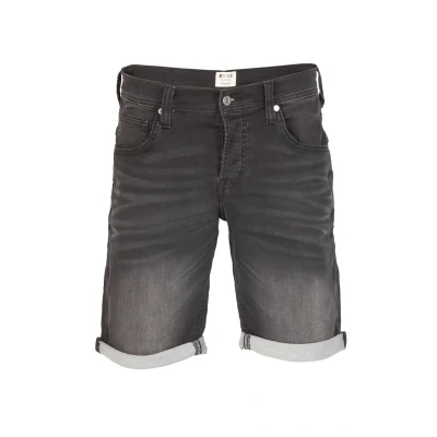 Abbildung von MUSTANG Jeans Shorts Herren Stretch Kurz Regular Fit Chicago Real X Kurze Hosen Sommer Denim Einfarbig Grau w32, Größe:W 32, Farbe:Dark Grey (881)