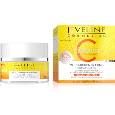 Abbildung von Eveline Cosmetics Vitamin C Multi Regenerierende Creme Maske Tag/Nacht 50ml